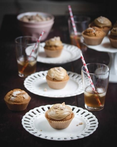 BOURBON CARAMEL CUPCAKES