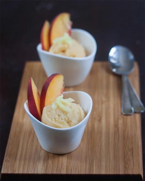 GINGER PEACH SHERBET