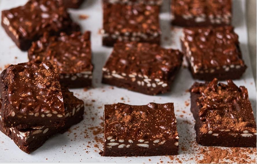 No-Bake Chocolate Crunch Brownies