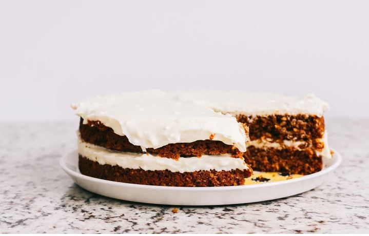 Vegan Carrot Cake with ‘Cream Cheese’ Frosting