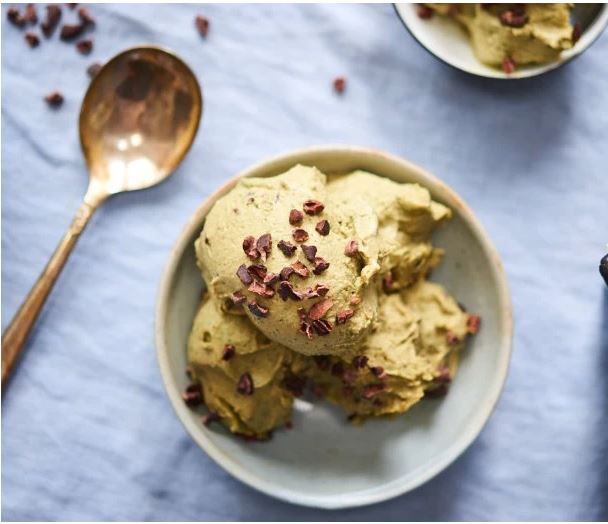 Vegan Mint Chocolate Chip Ice Cream