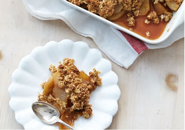 Vegan Apple Oat Crisp