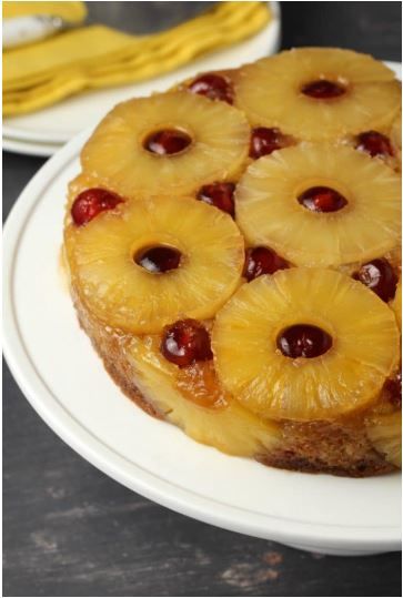 VEGAN PINEAPPLE UPSIDE DOWN CAKE