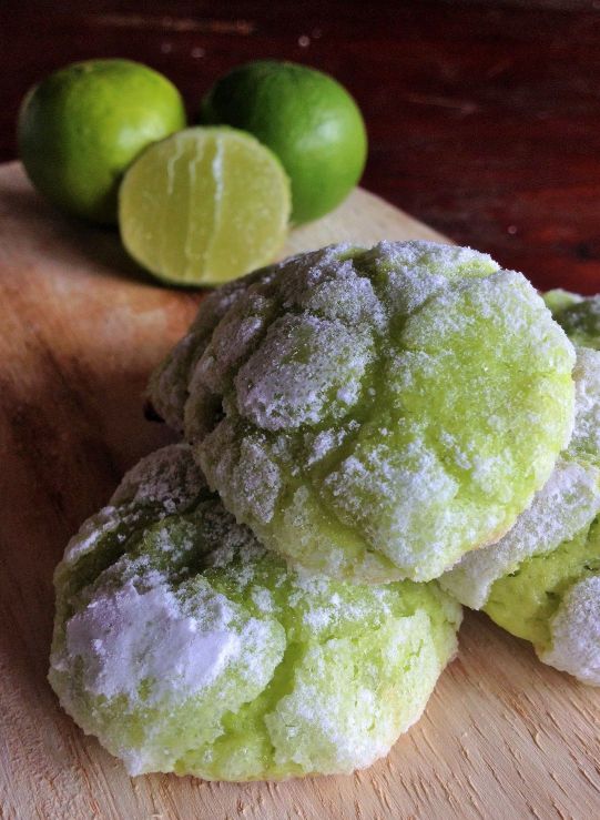 CRISPY GLAZED LIME COOKIES