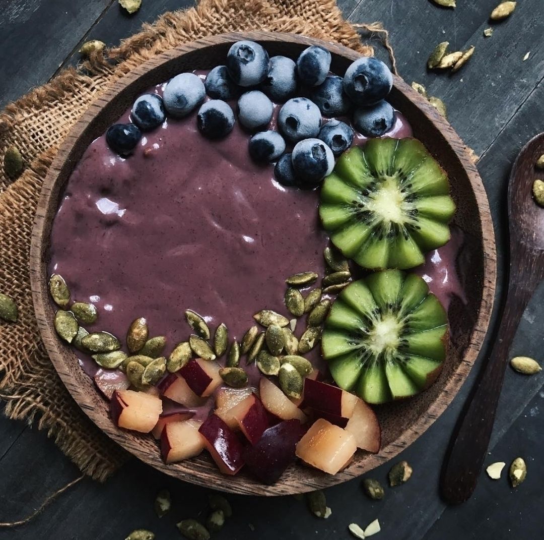 Purple Acai and Apple Smoothie