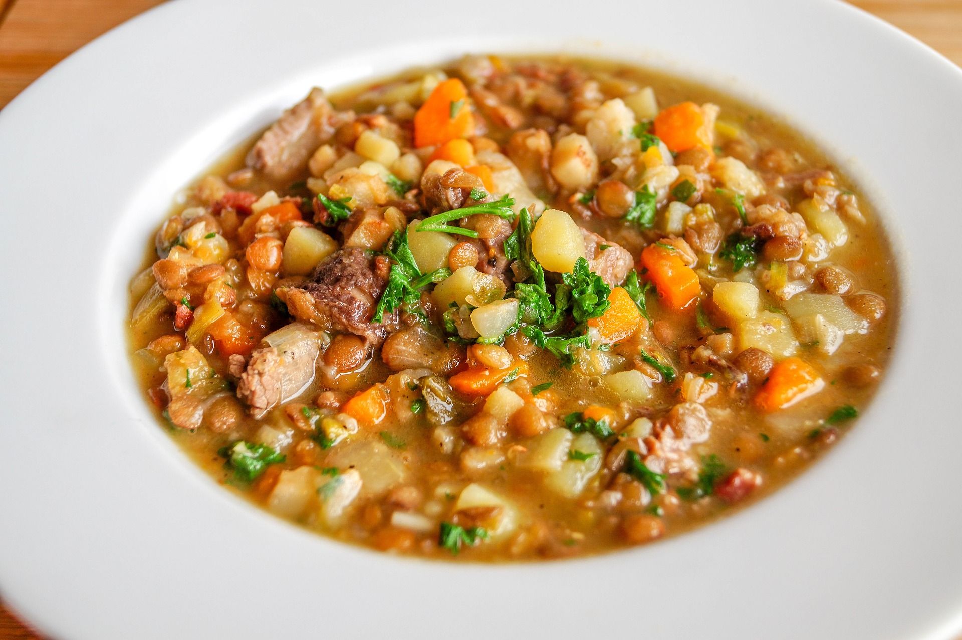 RED LENTIL & VEGETABLE STEW