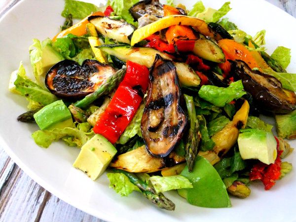 Vegetable grilled salad