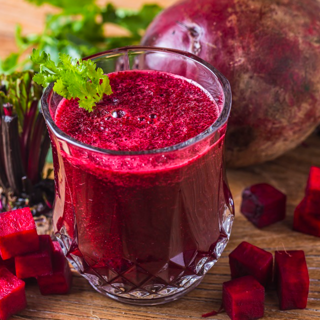 Apple and beet juice