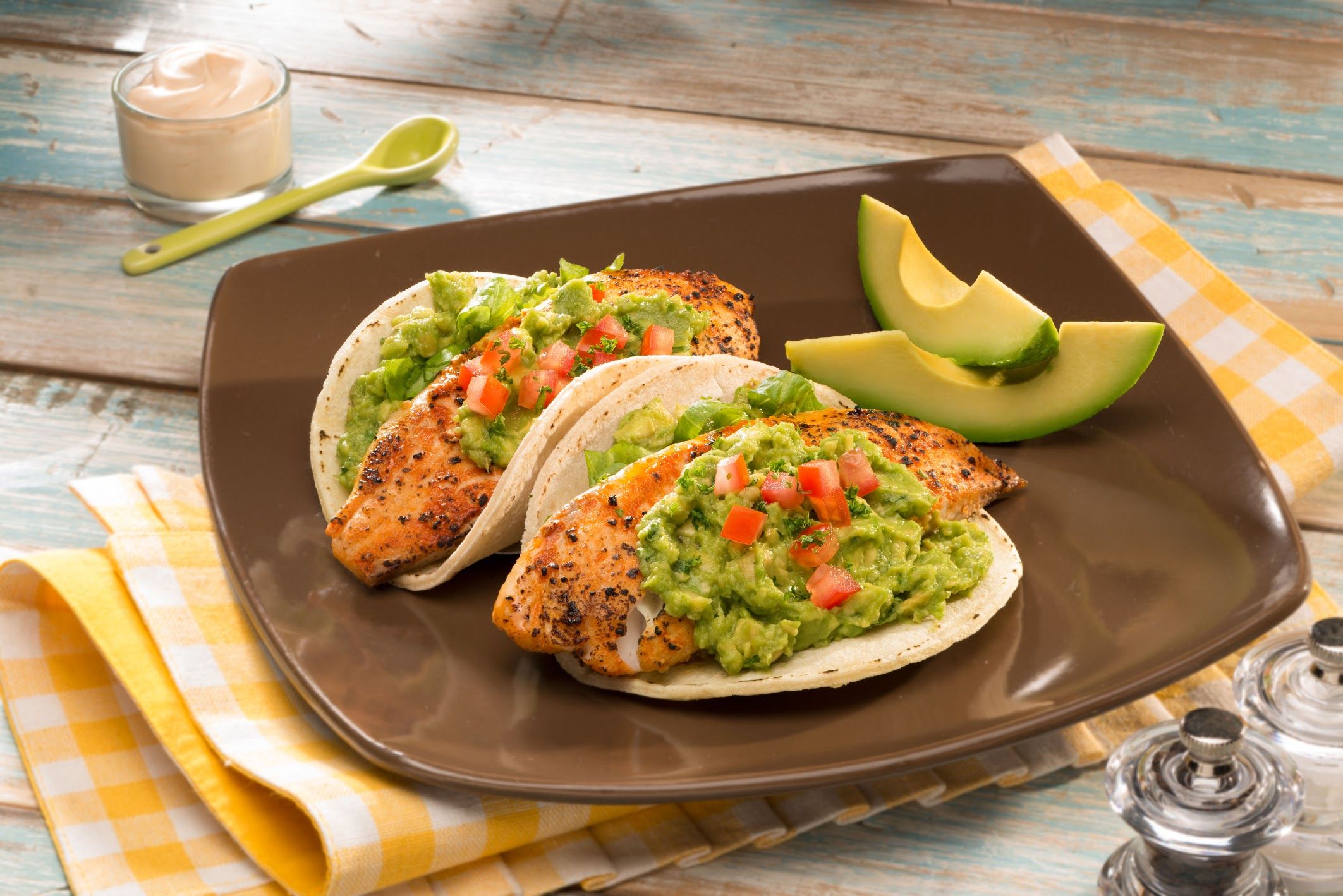 Avocado fish tacos