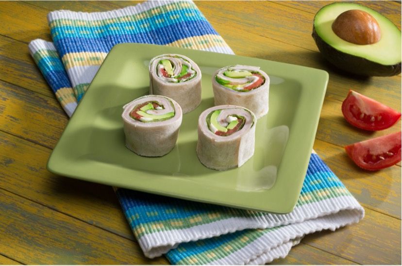 Avocado turkey tortilla