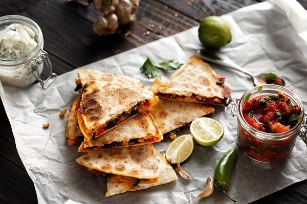 Black bean quesadilla