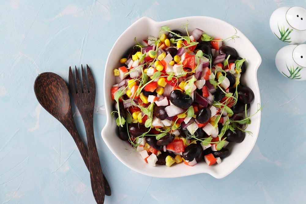 Mango & black bean salad
