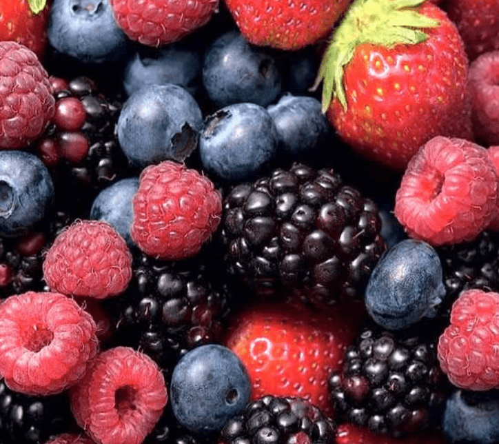 Mixed berry topping