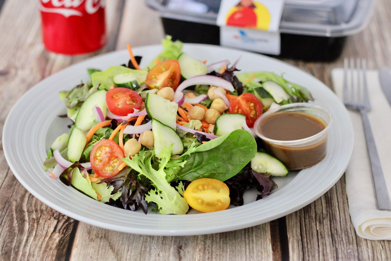 Salad with balsamic vinaigrette