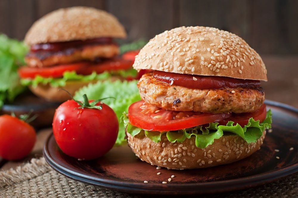 Sun-dried tomato turkey burgers