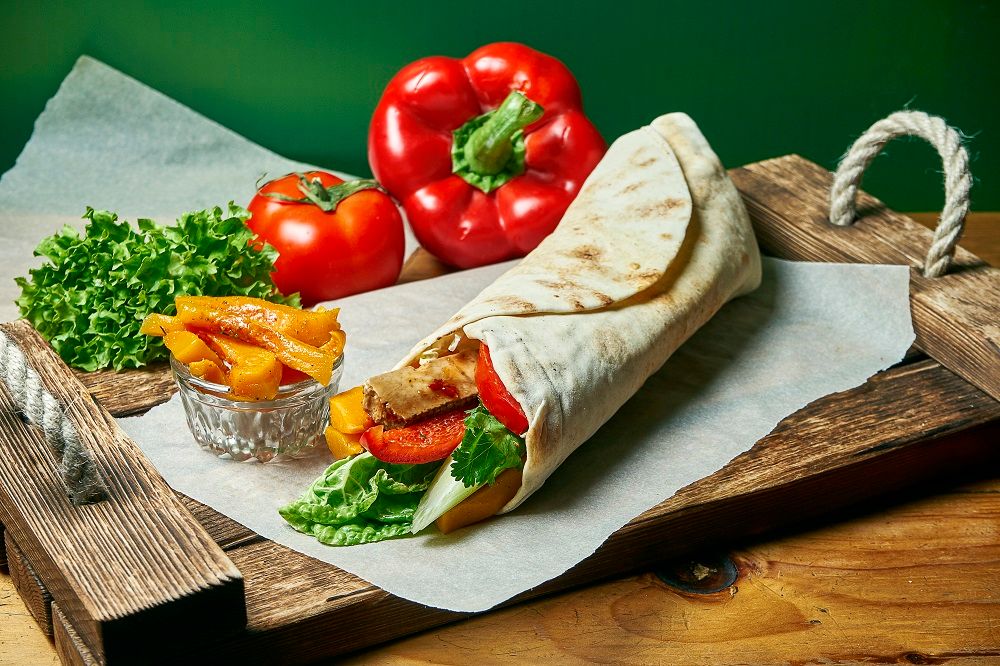 Vegan fajitas/ black beans