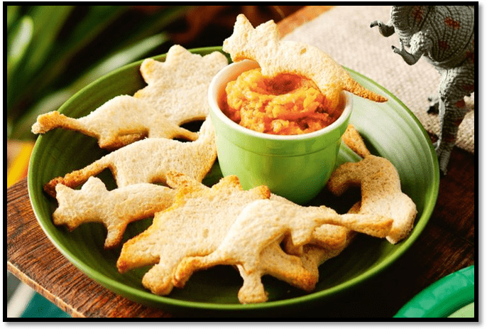 Dip with dino dippers