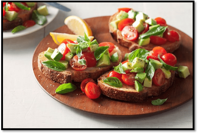 Breakfast bruschetta