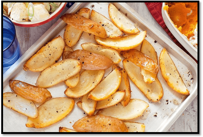 Crispy potato skins