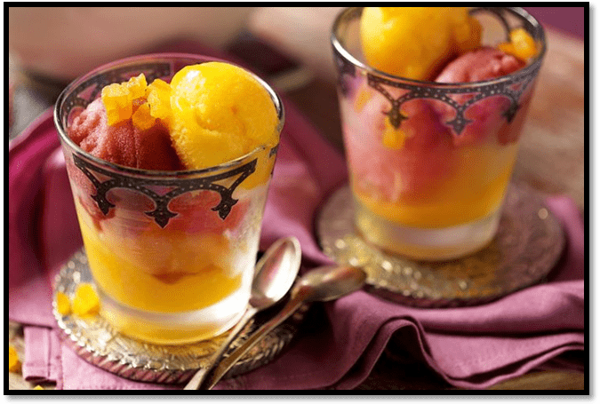 Apricot sorbet