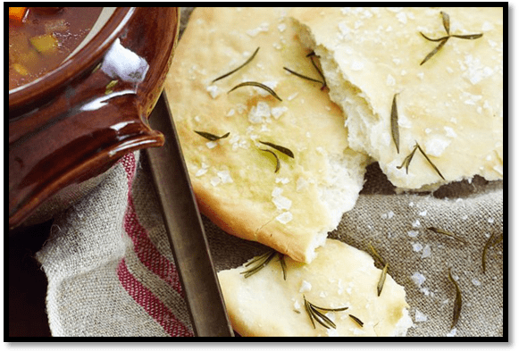 Rosemary and sea salt flatbread