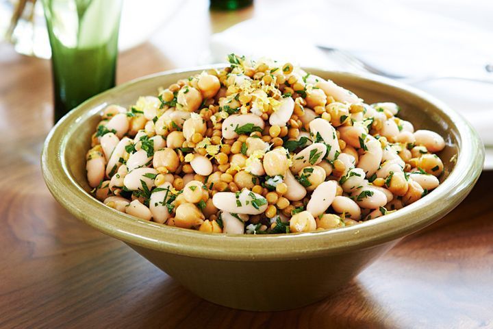 Cannellini bean and lemon salad