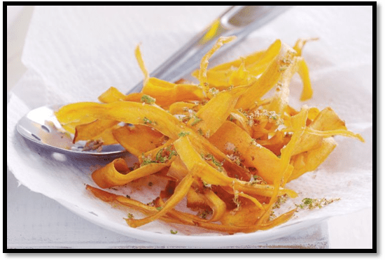 Lime & chilli kumara chips