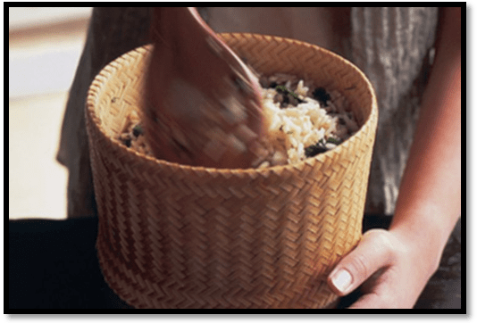 Green fried rice