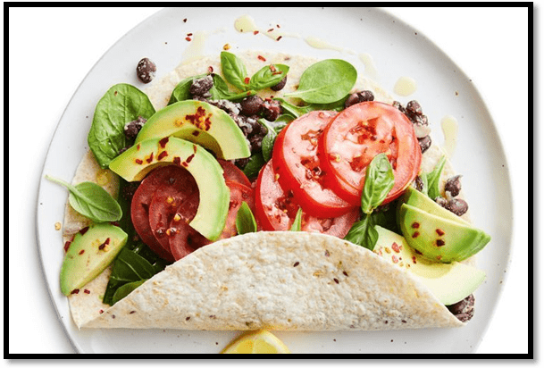 Ultimate vegan breakfast wrap