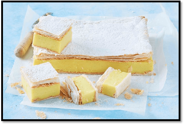 Vegan vanilla slice