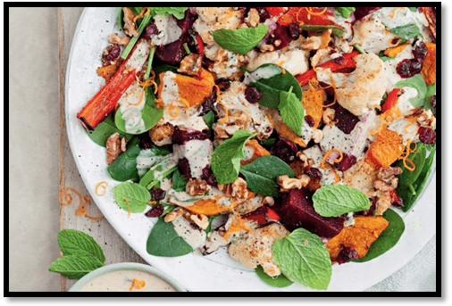Roasted vegetable salad