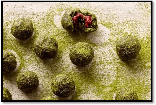 Surprise matcha balls