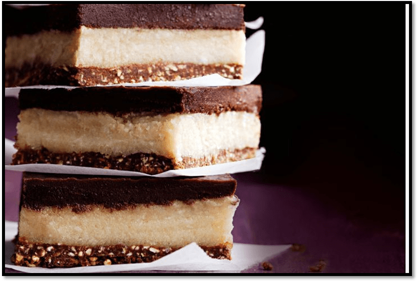 Vegan peppermint slice