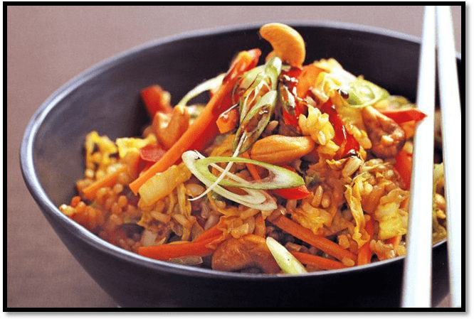 Healthy fried rice