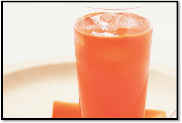 Skin cleansing juice