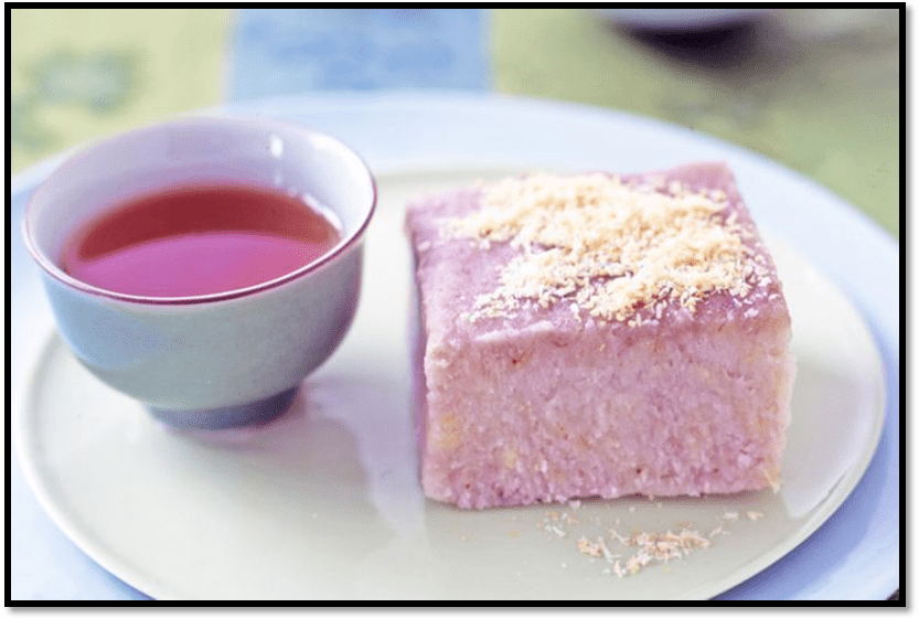 Steamed banana cake