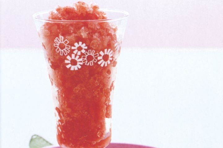 Watermelon and lime granita
