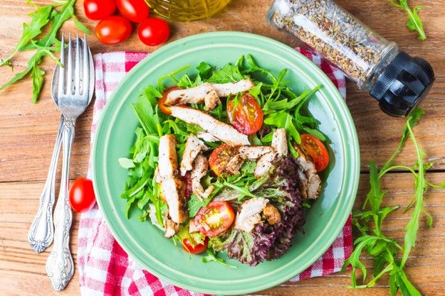 Chicken Arugula Bowl