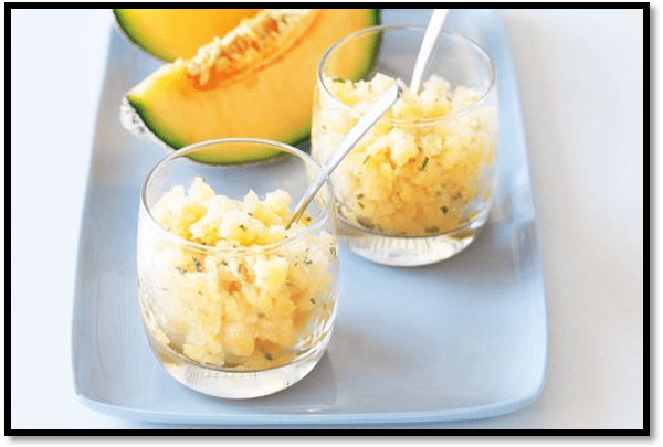 Rockmelon granita