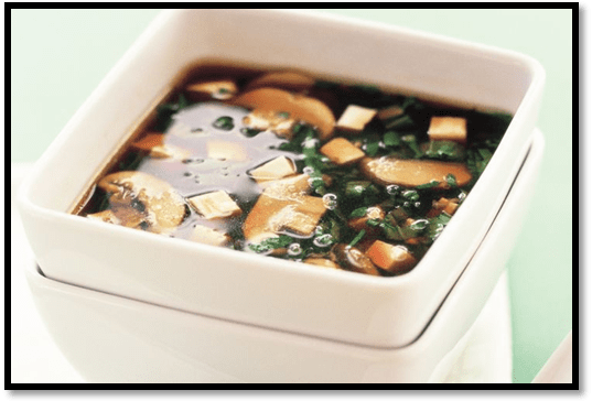 Tofu and mushroom miso