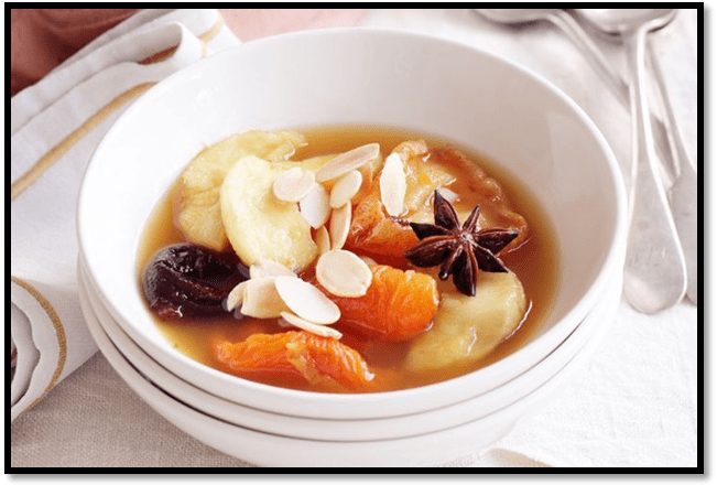 Spiced fruit compote
