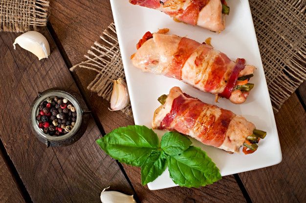 Chicken Asparagus Carrot Roll-Ups