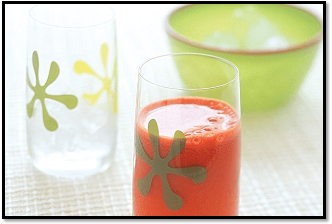 Echinacea and vegetable juice