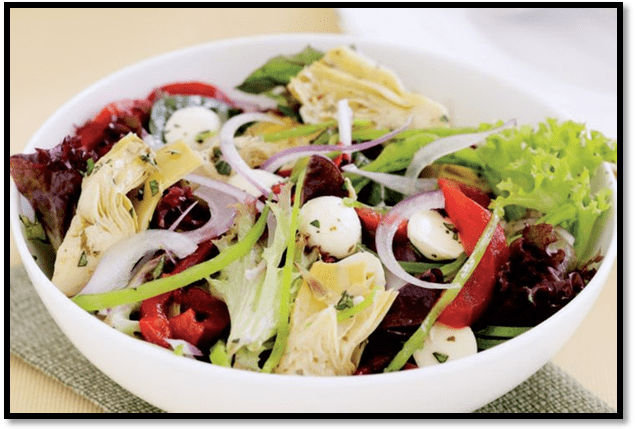 Marinated artichoke salad