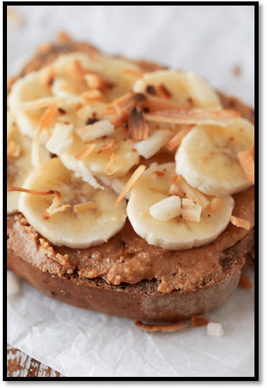 Peanut Butter, Banana, Coconut Toast