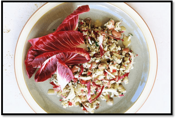 Lentil & brown rice salad
