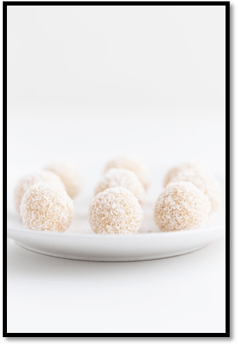 No Bake Coconut Snowballs