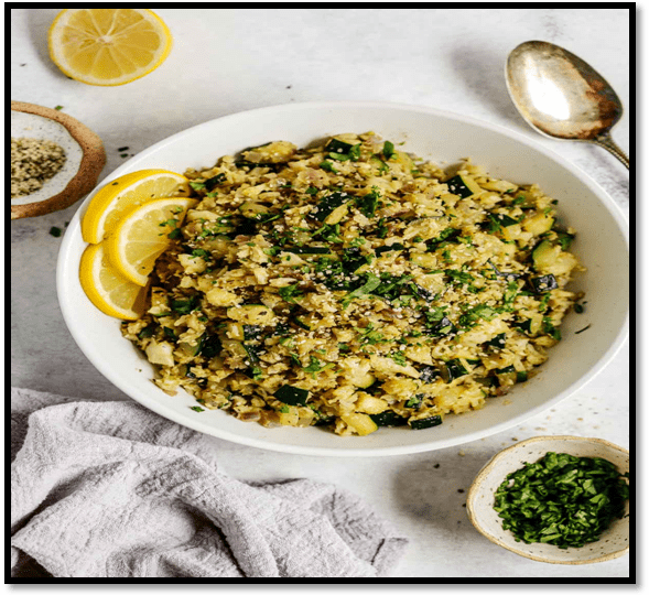 Easy Zucchini Cauliflower Rice