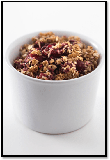 Vegan Apple and Blackberry Crumble