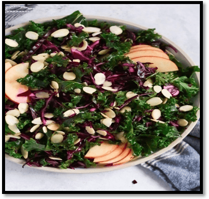 Chopped Red Cabbage Kale Salad